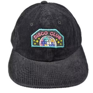 AS Colour Baseball Cap Black One Size Disco Club Corduroy Adjustable Patch Hat
